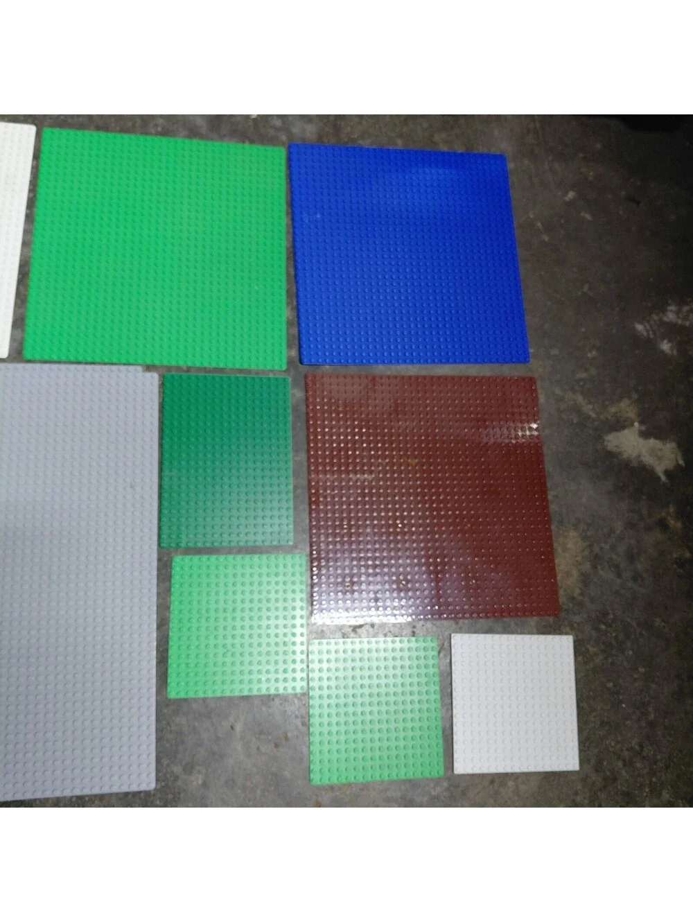 Lot of 15 LEGO Baseplates Plates Mixed Sizes Colors Genuine Bulk Building Parts